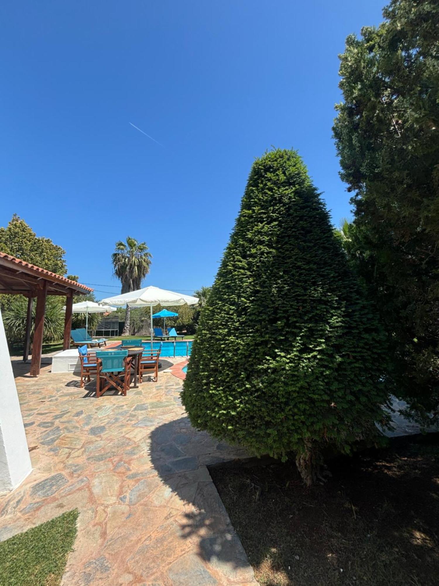 Country House With Pool And Big Garden Oropos Exterior foto